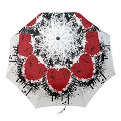 Wings Of Heart Illustration Folding Umbrellas by TastefulDesigns