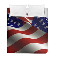 Flag United States Stars Stripes Symbol Duvet Cover Double Side (full/ Double Size) by Simbadda