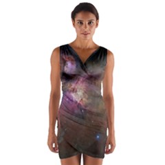 Orion Nebula Wrap Front Bodycon Dress by SpaceShop
