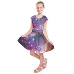 Small Magellanic Cloud Kids  Short Sleeve Dress by SpaceShop