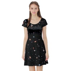 Extreme Deep Field Short Sleeve Skater Dress by SpaceShop