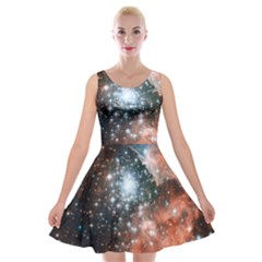 Star Cluster Velvet Skater Dress by SpaceShop