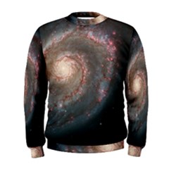 Whirlpool Galaxy And Companion Men s Sweatshirt by SpaceShop