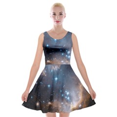 New Stars Velvet Skater Dress by SpaceShop
