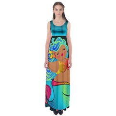 Mermaids Heaven Empire Waist Maxi Dress by tonitails