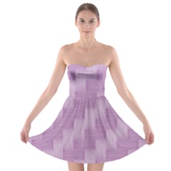 Purple Pattern Strapless Bra Top Dress by Valentinaart