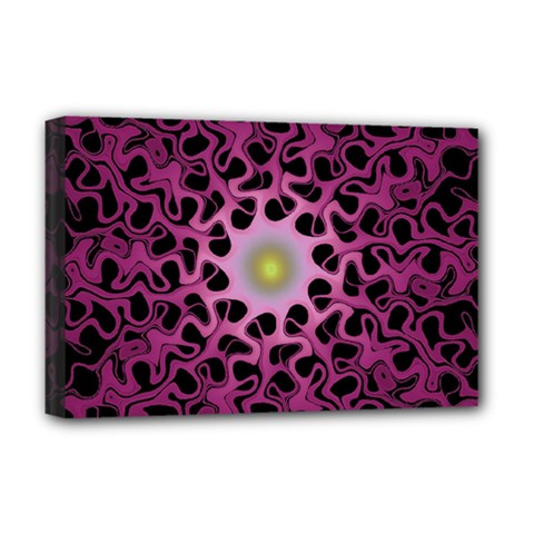 Cool Fractal Deluxe Canvas 18  X 12   by Simbadda