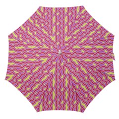 Pink Yelllow Line Light Purple Vertical Straight Umbrellas by Alisyart