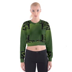 Celtic Corners Women s Cropped Sweatshirt by Simbadda