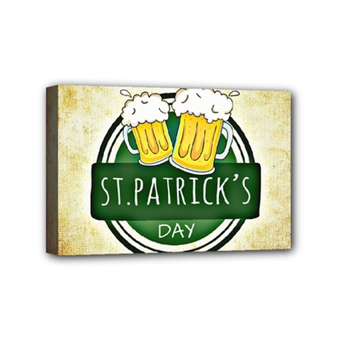 Irish St Patrick S Day Ireland Beer Mini Canvas 6  X 4  by Simbadda