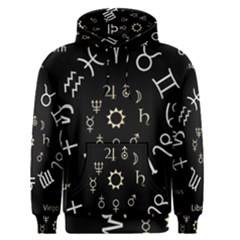 Astrology Chart With Signs And Symbols From The Zodiac Gold Colors Men s Pullover Hoodie by Amaryn4rt