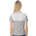 Lines and stripes patterns Women s V-Neck Sport Mesh Tee View2