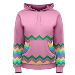 Easter Chevron Pattern Stripes Women s Pullover Hoodie by Amaryn4rt