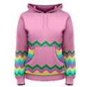 Easter Chevron Pattern Stripes Women s Pullover Hoodie View1