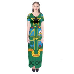 National Seal Of Ghana Short Sleeve Maxi Dress by abbeyz71