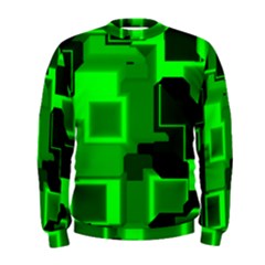 Green Cyber Glow Pattern Men s Sweatshirt by Simbadda
