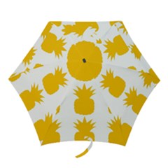 Fruit Pineapple Printable Orange Yellow Mini Folding Umbrellas by Alisyart