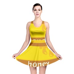 Honet Bee Sweet Yellow Reversible Skater Dress by Alisyart