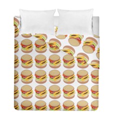Hamburger Pattern Duvet Cover Double Side (full/ Double Size) by Simbadda