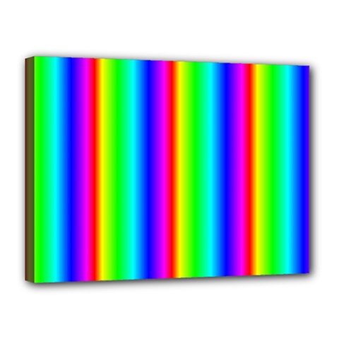 Rainbow Gradient Canvas 16  X 12  by Simbadda