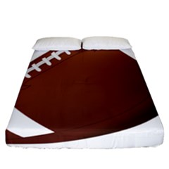 Football American Sport Ball Fitted Sheet (california King Size) by Alisyart