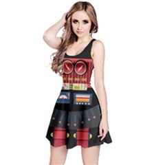 Robot Reversible Sleeveless Dress by PattyVilleDesigns