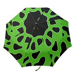Black Green Abstract Shapes A Completely Seamless Tile Able Background Folding Umbrellas by Simbadda
