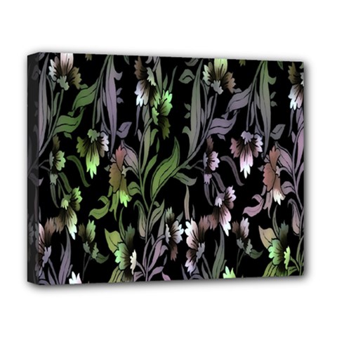 Floral Pattern Background Deluxe Canvas 20  X 16   by Simbadda