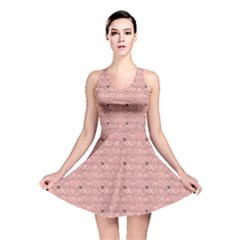 Pink Pattern With Cats Reversible Skater Dress by CoolDesigns