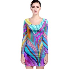 Summer Colors Long Sleeve Bodycon Dress by GabriellaDavid