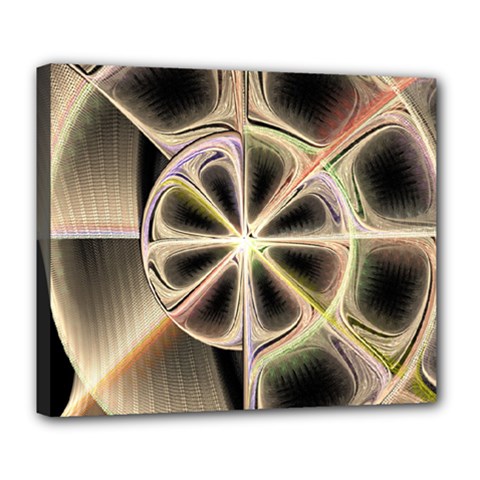 Background With Fractal Crazy Wheel Deluxe Canvas 24  X 20   by Simbadda