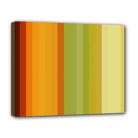 Colorful Citrus Colors Striped Background Wallpaper Deluxe Canvas 20  X 16   by Simbadda