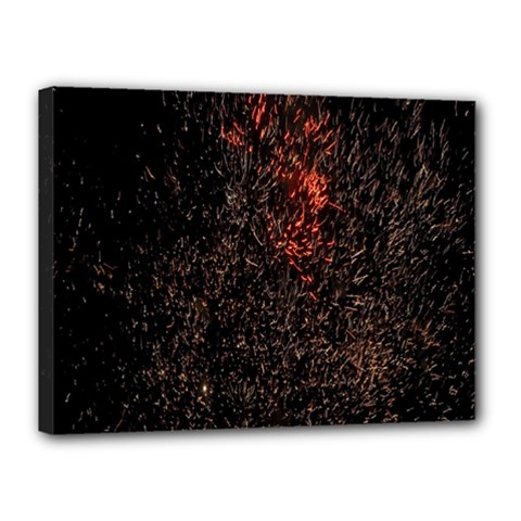 July 4th Fireworks Party Canvas 16  X 12  by Simbadda