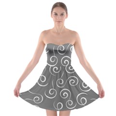 Pattern Strapless Bra Top Dress by Valentinaart