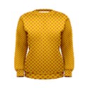 Polka Dot Orange Yellow Women s Sweatshirt View1