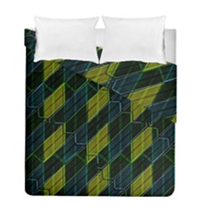 Futuristic Dark Pattern Duvet Cover Double Side (full/ Double Size) by dflcprints