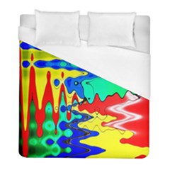 Bright Colours Abstract Duvet Cover (full/ Double Size) by Simbadda