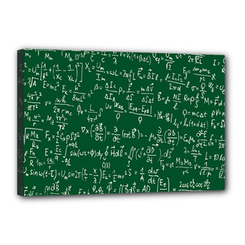 Formula Number Green Board Canvas 18  X 12  by Mariart