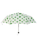Leaf Green White Folding Umbrellas View3