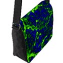 Abstract Green And Blue Background Flap Messenger Bag (L)  View2