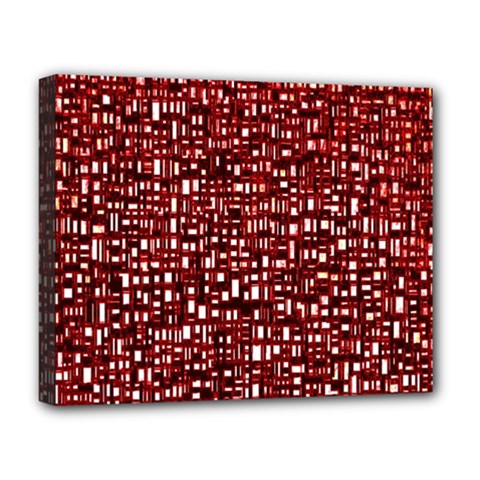 Red Box Background Pattern Deluxe Canvas 20  X 16   by Nexatart