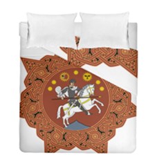Coat Of Arms Of The Democratic Republic Of Georgia (1918-1921, 1990-2004) Duvet Cover Double Side (full/ Double Size) by abbeyz71