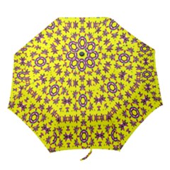 Yellow Seamless Wallpaper Digital Computer Graphic Folding Umbrellas by Nexatart
