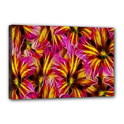 Floral Pattern Background Seamless Canvas 18  X 12  by Nexatart