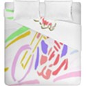 Motorcycle Racing The Slip Motorcycle Duvet Cover Double Side (King Size) View1