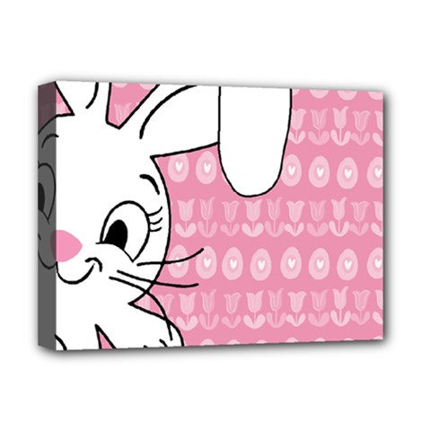 Easter Bunny  Deluxe Canvas 16  X 12   by Valentinaart