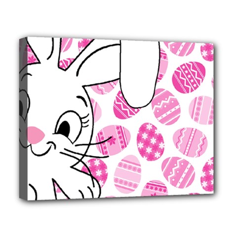Easter Bunny  Deluxe Canvas 20  X 16   by Valentinaart