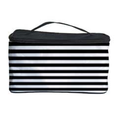 Black White Line Cosmetic Storage Case by Mariart