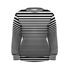 Black White Line Women s Sweatshirt by Mariart