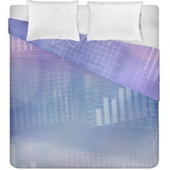 Business Background Blue Corporate Duvet Cover Double Side (king Size) by Nexatart